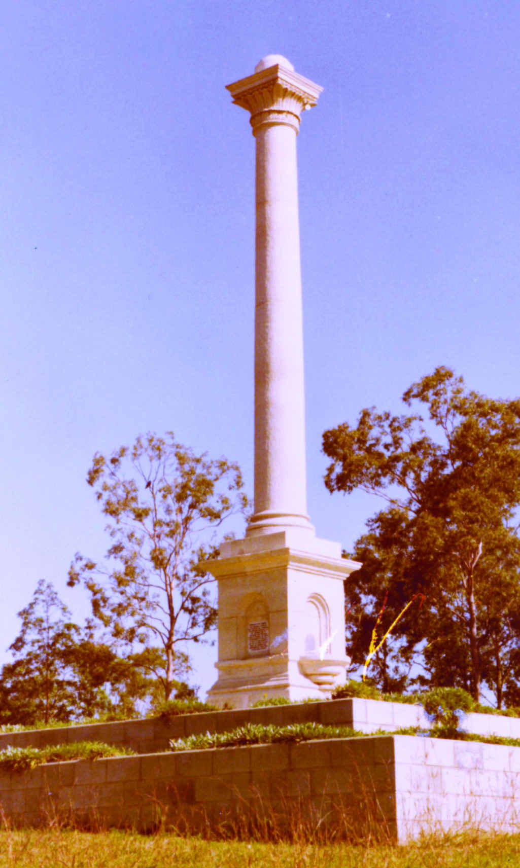SET IN STONE: The monument built to commemorate Governor Blackall. SET IN STONE: The monument built to commemorate Governor Blackall.